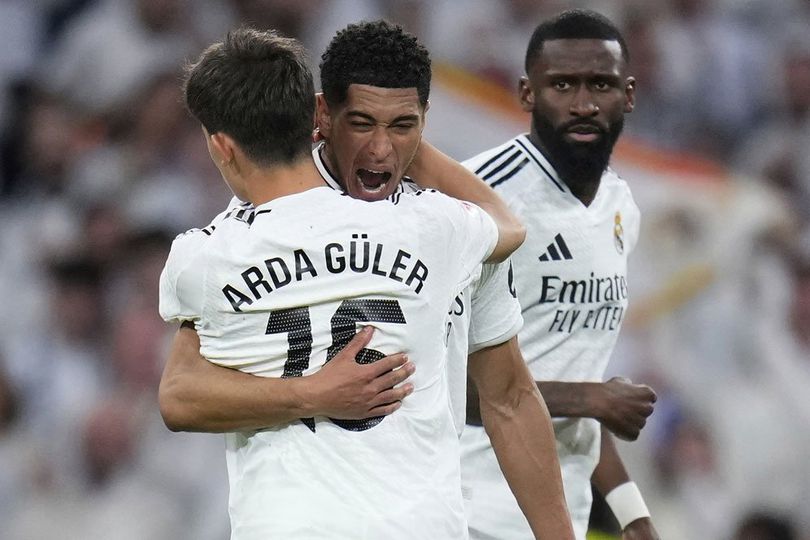 Jude Bellingham dan Antonio Rudiger